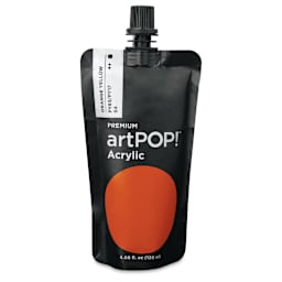 artPOP! Heavy Body Acrylic Paint - Orange Yellow, 120 ml Pouch