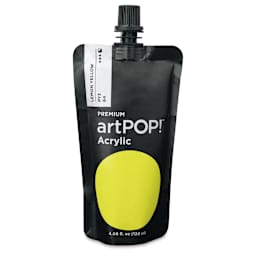 artPOP! Heavy Body Acrylic Paint - Lemon Yellow, 120 ml Pouch