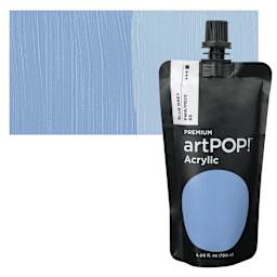 artPOP! Heavy Body Acrylic Paint - Blue Grey, 120 ml Pouch and swatch