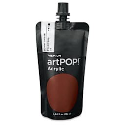 artPOP! Heavy Body Acrylic Paint - Burnt Umber, 120 ml Pouch