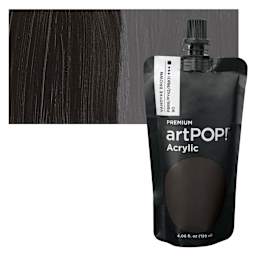 artPOP! Heavy Body Acrylic Paint - Vandyke Brown, 120 ml Pouch and swatch
