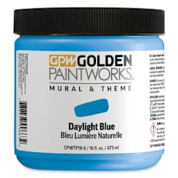 Golden Paintworks Mural and Theme Acrylic Paint - Daylight Blue, 16 oz, Jar