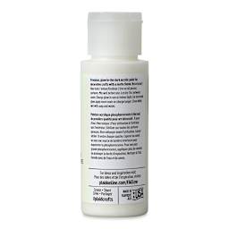 Plaid FolkArt Glow In The Dark Acrylic Paint - Neutral, 2 oz, Bottle (Back)