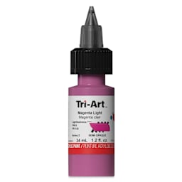 Tri-Art Low-Viscosity Artist Acrylic - Magenta Light, 34 ml Tube