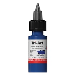 Tri-Art Low-Viscosity Artist Acrylic - Cobalt Blue (Hue), 34 ml Tube