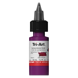 Tri-Art Low-Viscosity Artist Acrylic - Quinacridone Violet, 34 ml Tube