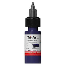 Tri-Art Low-Viscosity Artist Acrylic - Dioxazine Violet, 34 ml Tube