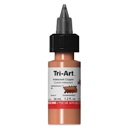 Tri-Art Low-Viscosity Artist Acrylic - Iridescent Copper, 34 ml Tube