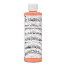 DecoArt Fluid Art Ready-To-Pour Acrylic - Coral, 8 oz Bottle (Back)