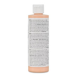 DecoArt Fluid Art Ready-To-Pour Acrylic - Peach, 8 oz Bottle (Back)