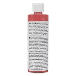 DecoArt Fluid Art Ready-To-Pour Acrylic - True Red, 8 oz Bottle (Back)