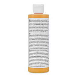 DecoArt Fluid Art Ready-To-Pour Acrylic - Golden Yellow, 8 oz Bottle (Back)