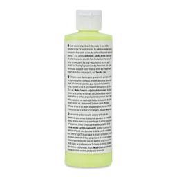 DecoArt Fluid Art Ready-To-Pour Acrylic - Neon Yellow, 8 oz Bottle (Back)