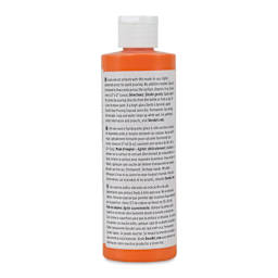 DecoArt Fluid Art Ready-To-Pour Acrylic - Vivid Orange, 8 oz Bottle (Back)