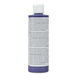 DecoArt Fluid Art Ready-To-Pour Acrylic - Blue Violet, 8 oz bottle (Back)