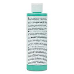 DecoArt Fluid Art Ready-To-Pour Acrylic - Cay Green, 8 oz Bottle (Back)