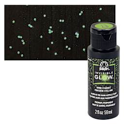 FolkArt Invisible Glow Acrylic Paint - Stardust - Bottle and Swatch