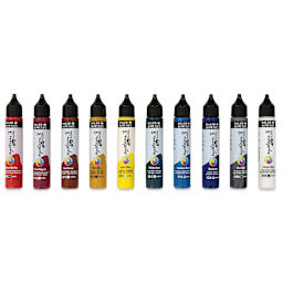 Daler-Rowney System3 Fluid Acrylics - Set of 10, 29.5 ml (Out of package)