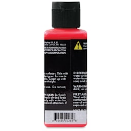 Alpha6 Alphakrylic Acrylic Paint - Electroshock Red, 5 oz (back)