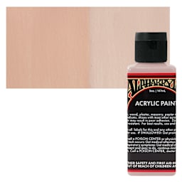 Alpha6 Alphakrylic Acrylic Paint - Raspberry Sherbet, 5 oz bottle and swatch