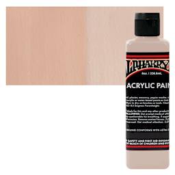 Alpha6 Alphakrylic Acrylic Paint - Raspberry Sherbet, 8 oz bottle and swatch