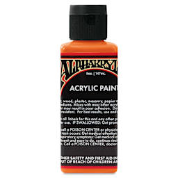 Alpha6 Alphakrylic Acrylic Paint - Electroshock Orange, 5 oz