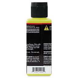 Alpha6 Alphakrylic Acrylic Paint - Electroshock Yellow, 5 oz (back)