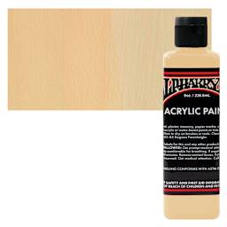 Alpha6 Alphakrylic Acrylic Paint - Orange Sherbet, 8 oz bottle and swatch
