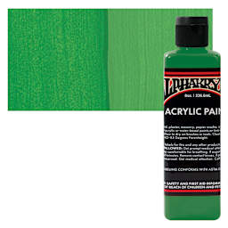 Alpha6 Alphakrylic Acrylic Paint - Monster Green, 8 oz bottle and swatch