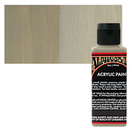 Alpha6 Alphakrylic Acrylic Paint - Taupe, 5 oz bottle and swatch