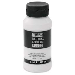 Liquitex Basics Acrylic Fluid Paint - Transparent Mixing White, 118 ml