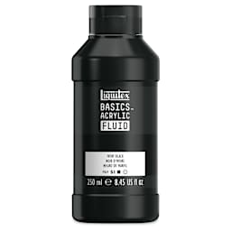 Liquitex Basics Acrylic Fluid Paint - Ivory Black, 250 ml