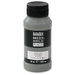 Liquitex Basics Acrylic Fluid Paint - Neutral Grey 5, 118 ml