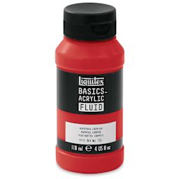 Liquitex Basics Acrylic Fluid Paint - Naphthol Crimson, 118 ml