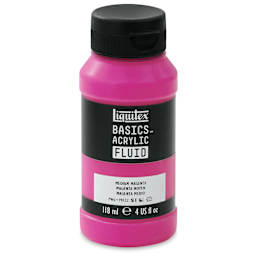 Liquitex Basics Acrylic Fluid Paint - Medium Magenta, 118 ml
