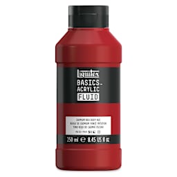Liquitex Basics Acrylic Fluid Paint - Cadmium Red Deep Hue, 250 ml