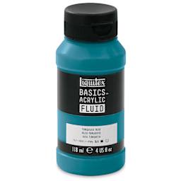 Liquitex Basics Acrylic Fluid Paint - Turquoise Blue, 118 ml
