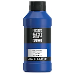 Liquitex Basics Acrylic Fluid Paint - Phthalocyanine Blue, 250 ml