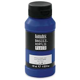 Liquitex Basics Acrylic Fluid Paint - Phthalocyanine Blue, 118 ml