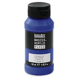 Liquitex Basics Acrylic Fluid Paint - Ultramarine Blue, 118 ml