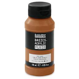 Liquitex Basics Acrylic Fluid Paint - Raw Sienna, 118 ml