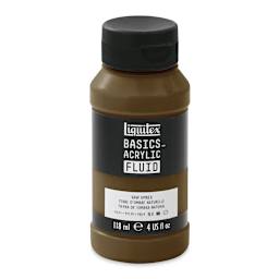 Liquitex Basics Acrylic Fluid Paint - Raw Umber, 118 ml