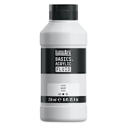 Liquitex Basics Acrylic Fluid Paint - Silver, 250 ml