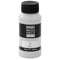 Liquitex Basics Acrylic Fluid Paint - Silver, 118 ml