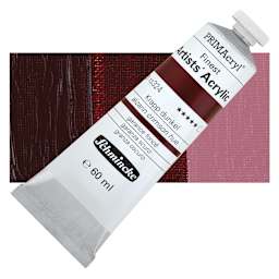 Schmincke Primacryl Finest Artists' Acrylic Paint - Alizarin Crimson Hue, 60 ml Tube and swatch