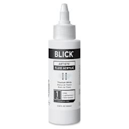 Blick Artists’ Fluid Acrylic - Titanium White Rutile, 100 ml