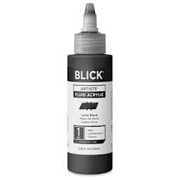 Blick Artists’ Fluid Acrylic - Lamp Black, 100 ml