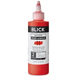 Blick Artists’ Fluid Acrylic - Naphthol Red Light, 200 ml