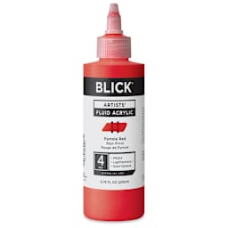 Blick Artists’ Fluid Acrylic - Pyrrole Red, 200 ml
