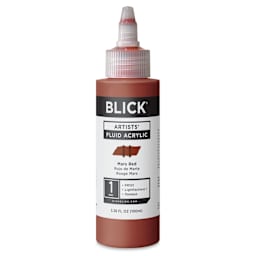 Blick Artists’ Fluid Acrylic - Mars Red, 100 ml